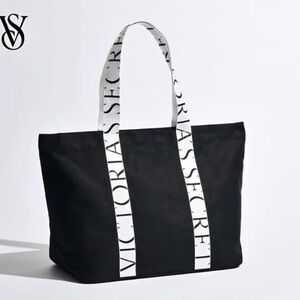 NWT Victoria's Secret Black and White Tote